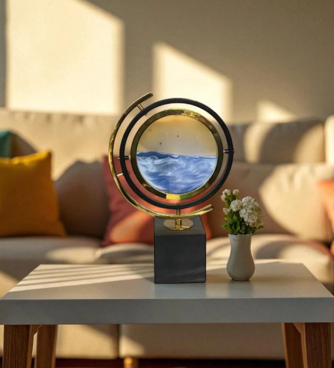 3D Stand Rotating Globe Ornament