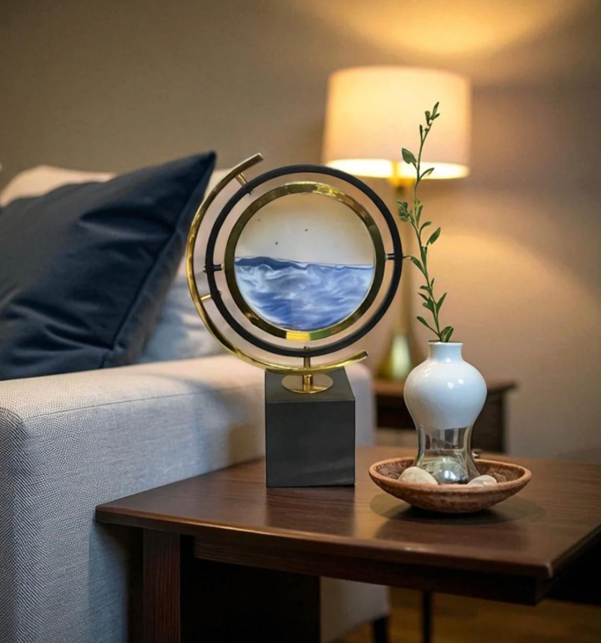 3D Stand Rotating Globe Ornament