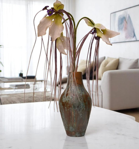 Verdigris Echo Ceramic Vases